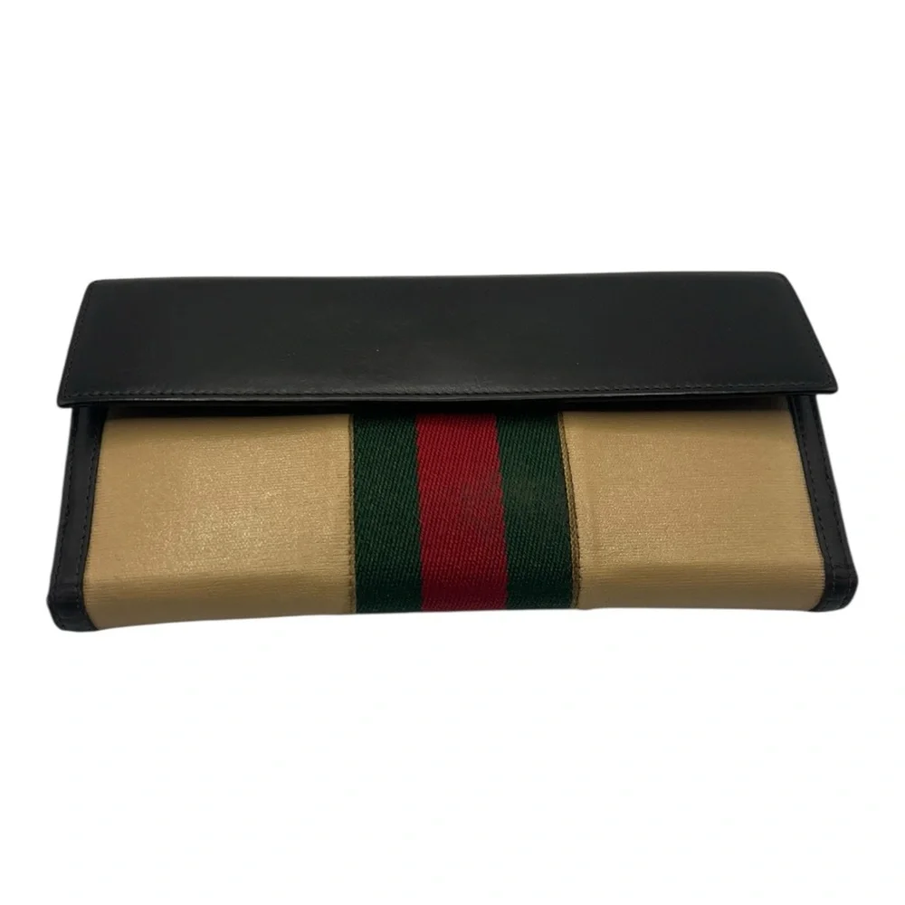 Vintage Gucci Wallet Re-painted Fabric Body - Picture 1 of 10